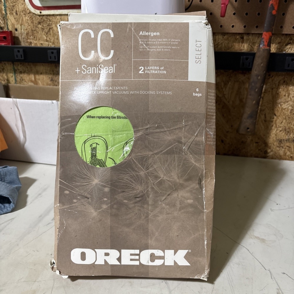Oreck CC SaniSeal AK1CC6A Allergen Filtration Vacuum Bags‎ 6 Pack 2 Packs